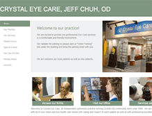 Tablet Screenshot of crystalcityeyecare.com